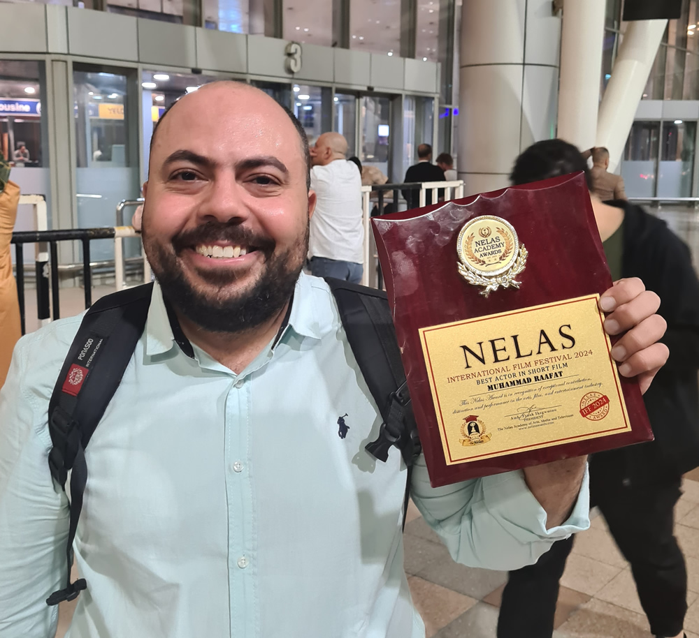 Muhammad Raafat Wins Best Actor at Nelas International Film Festival London 2024